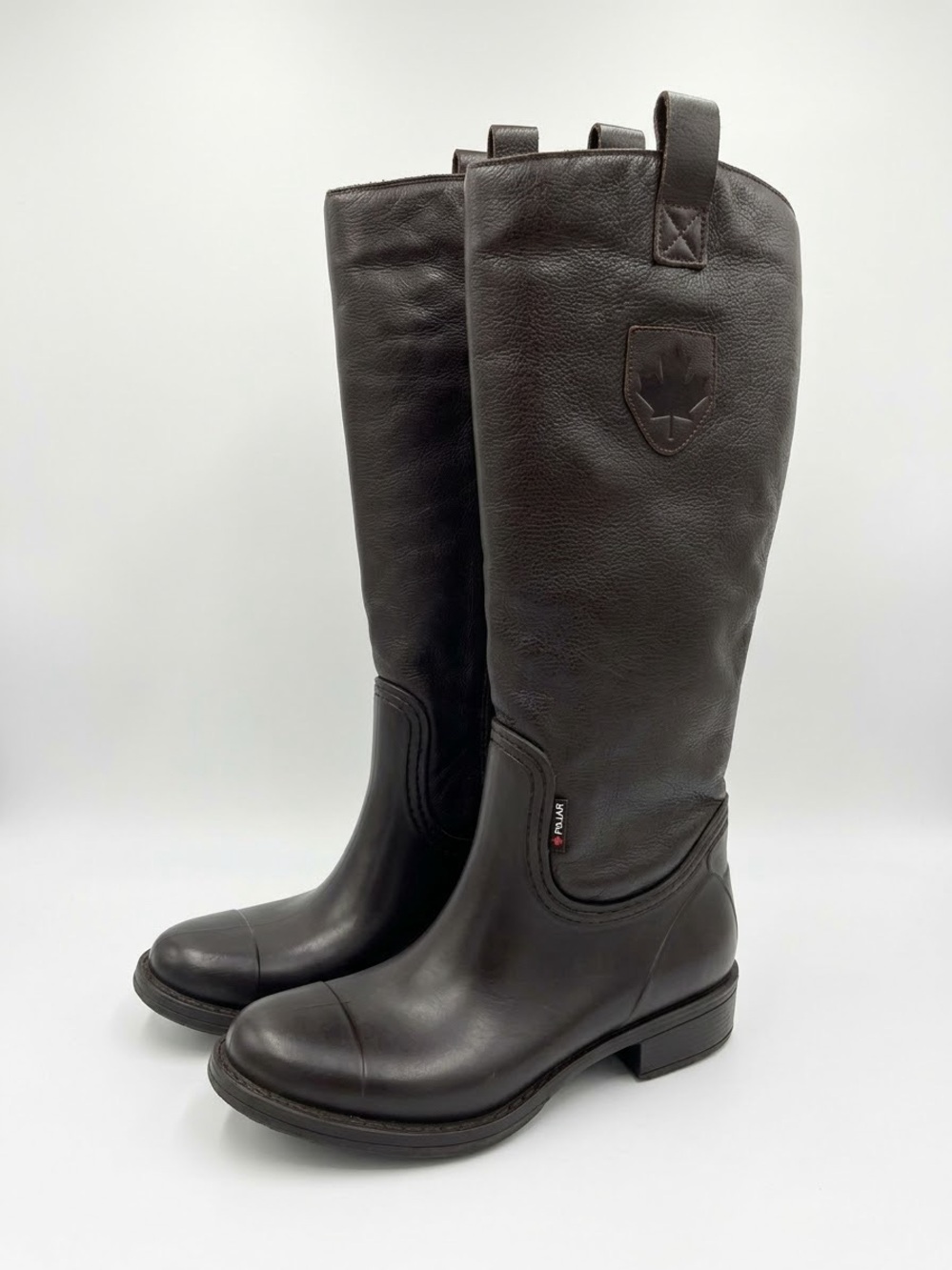 PAJAR Brown Leather & Rubber Riding Boots | Size on boot 37/ new without tags